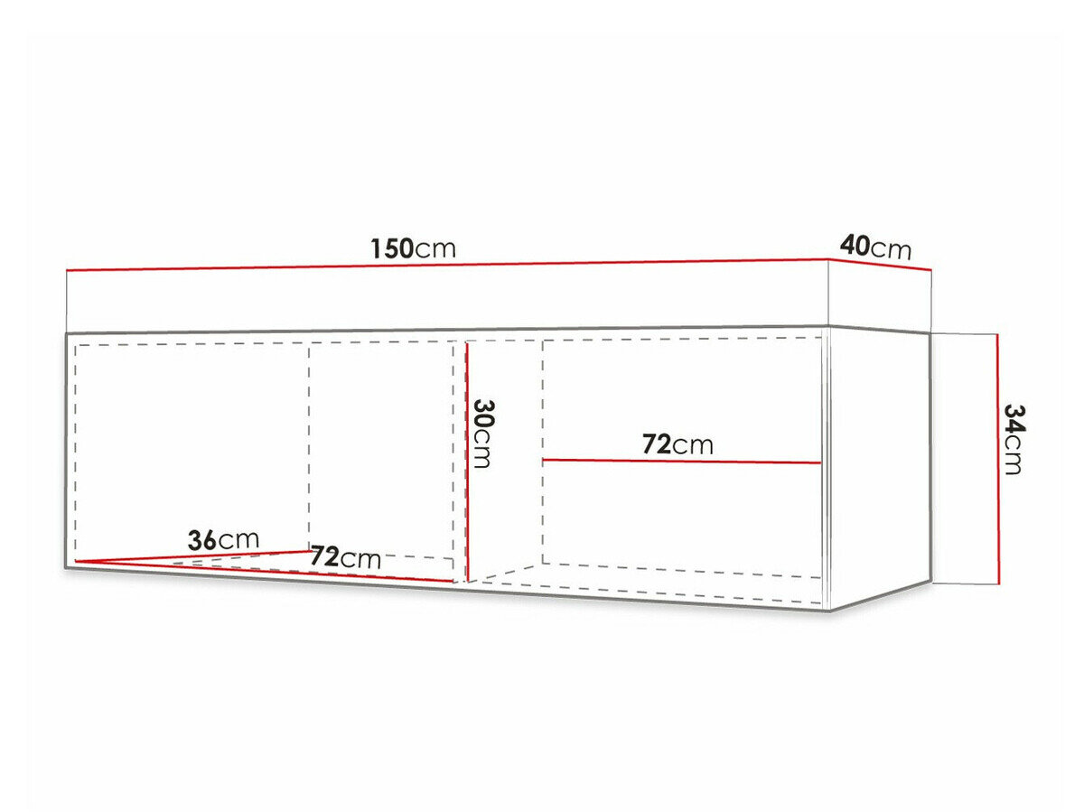 TV-bord Elblaru 106 (Hvid)