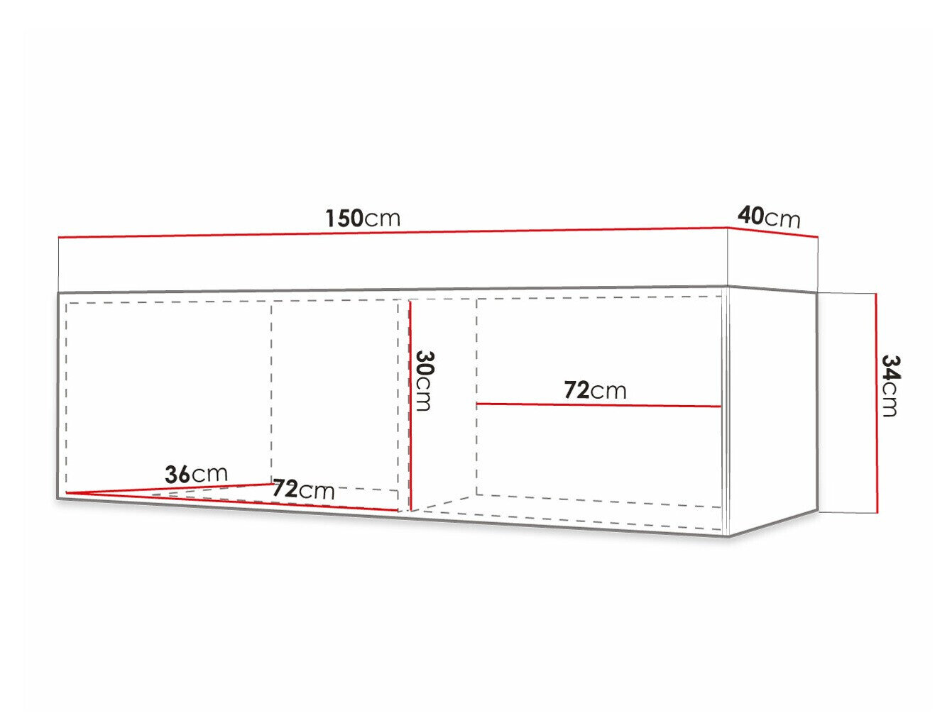 TV-bord Elblaru 106 (Sort)