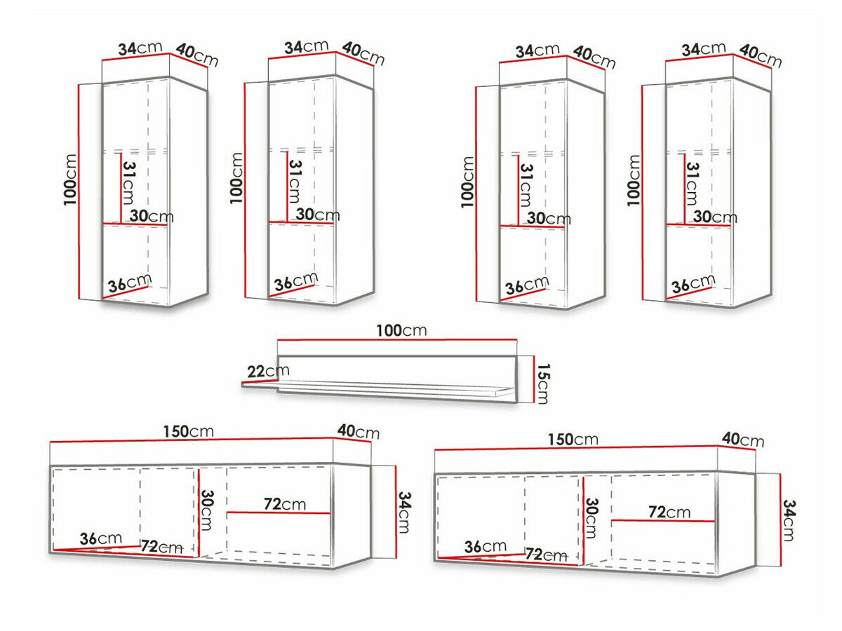 Stuemøbelsæt Elblaru 110 (Hvid)