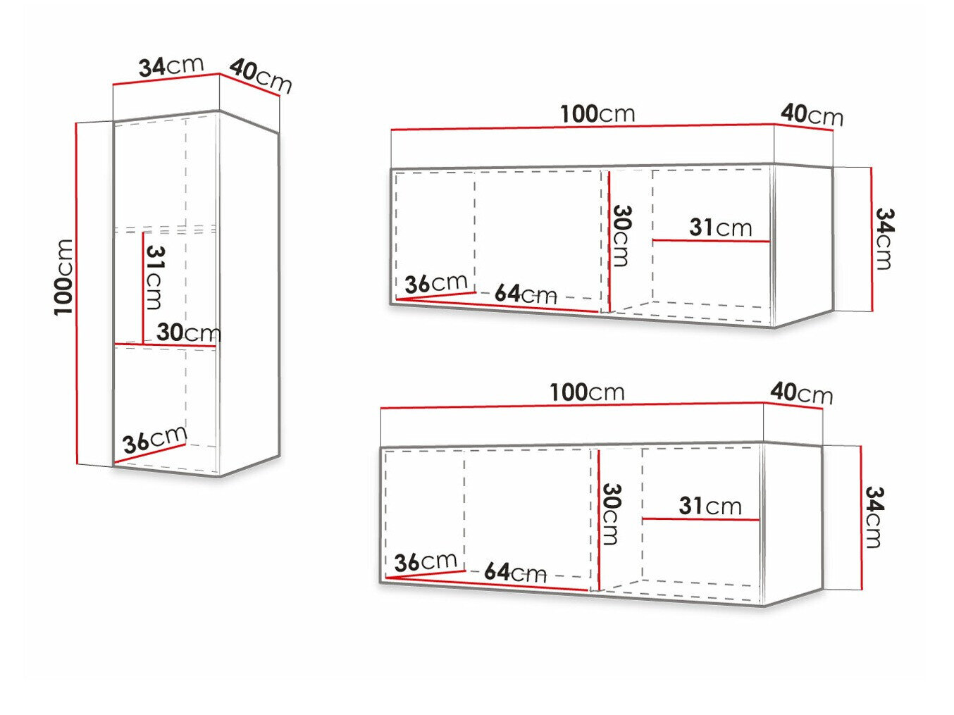 Stuemøbelsæt Elblaru 111 (Sort)
