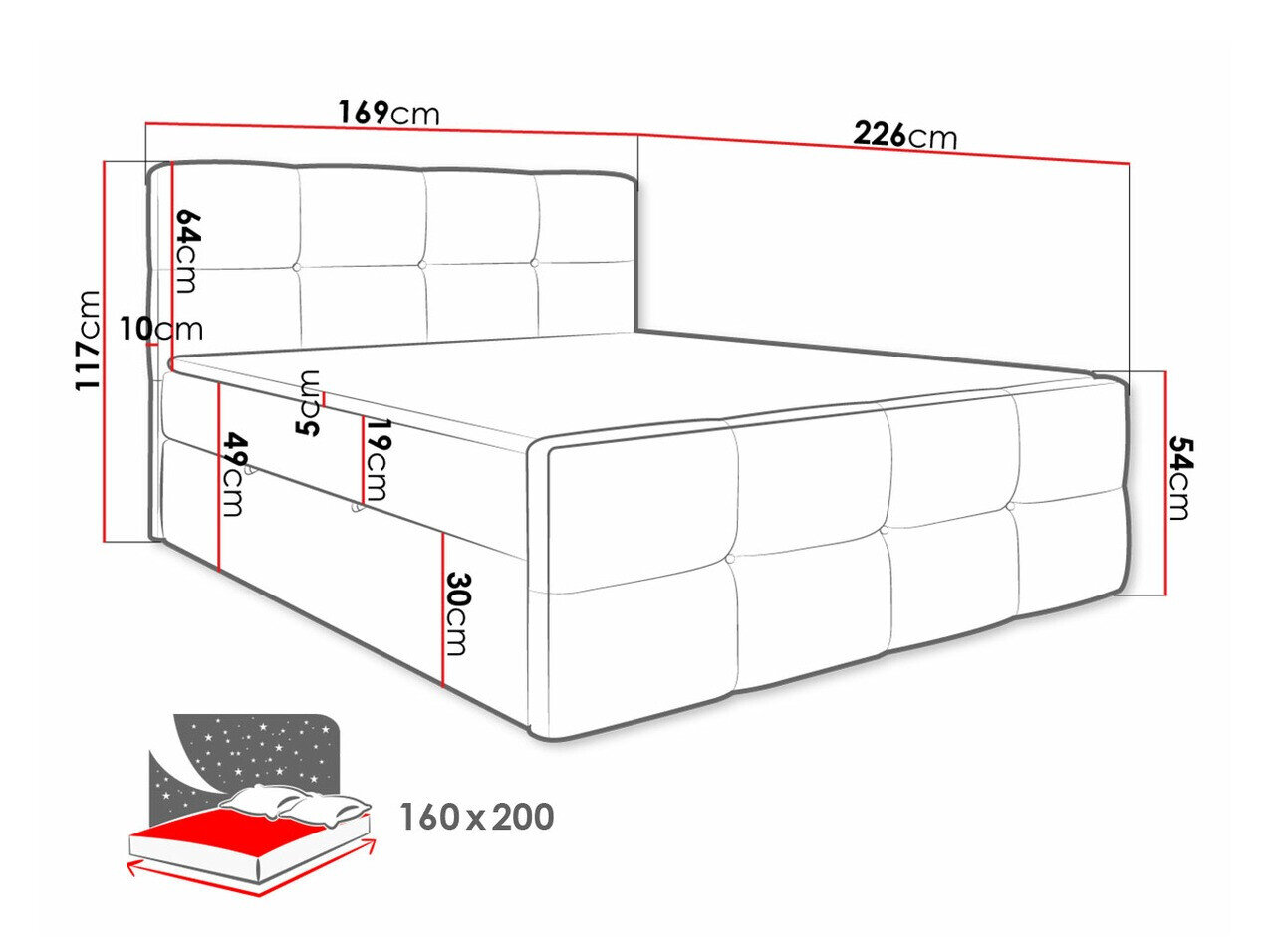 Kontinentalseng ComfiDream 174 (Fresh 1)