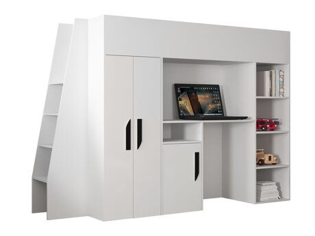 Køjeseng Hartford 355 (Hvid + Glansfuld hvid + Sort)