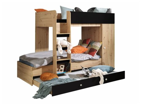 Køjeseng Hartford 360 (Artisan eg + Sort)