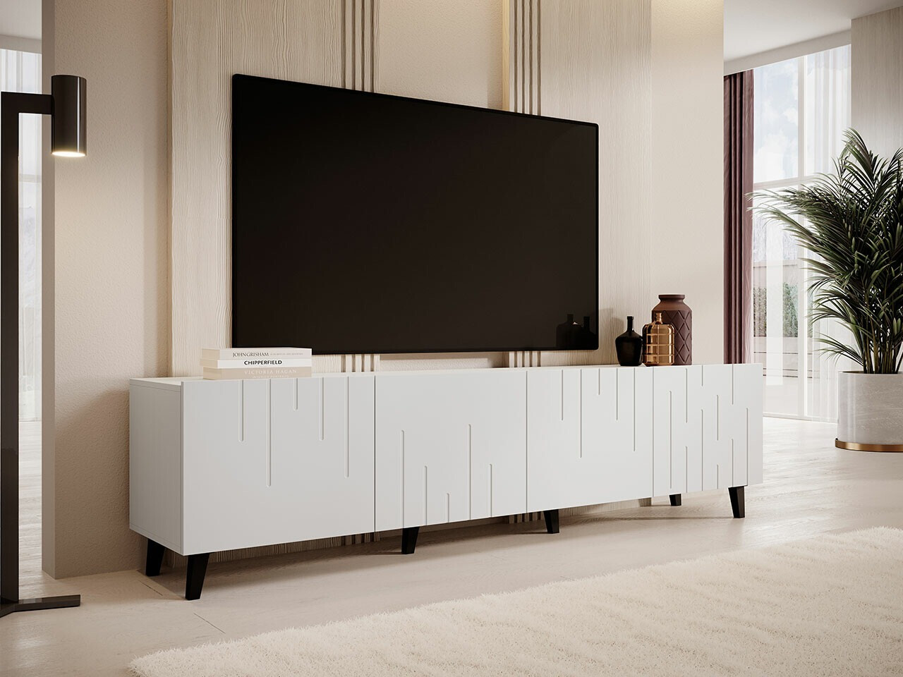 TV-bord Charlotte 176 (Hvid)