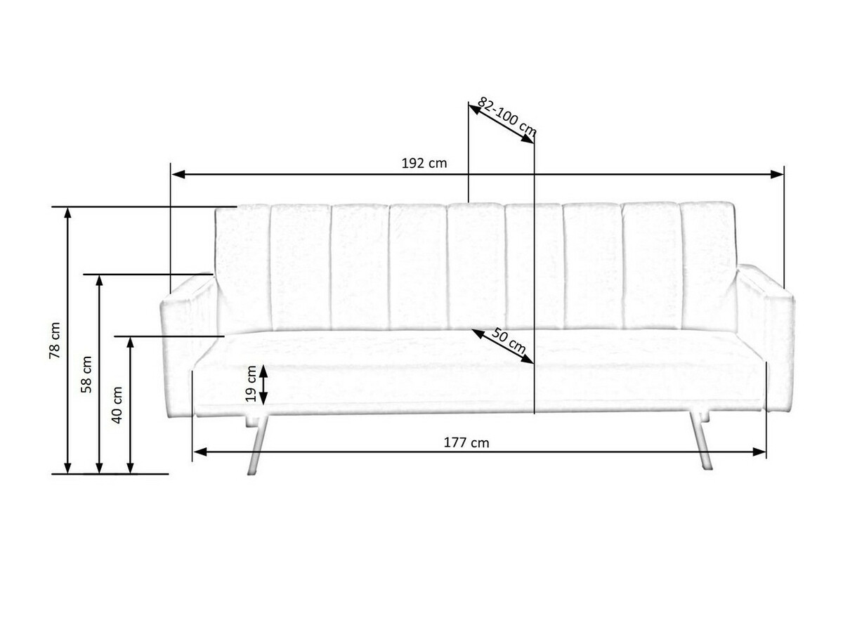 Sovesofa Houston 1362 (Grå)