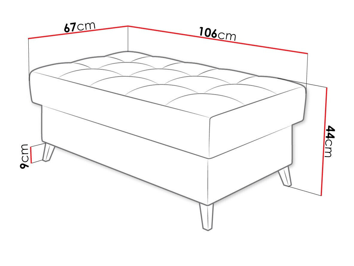 Polstret bænk Comfivo 236 (Boucle Abriamo 10)