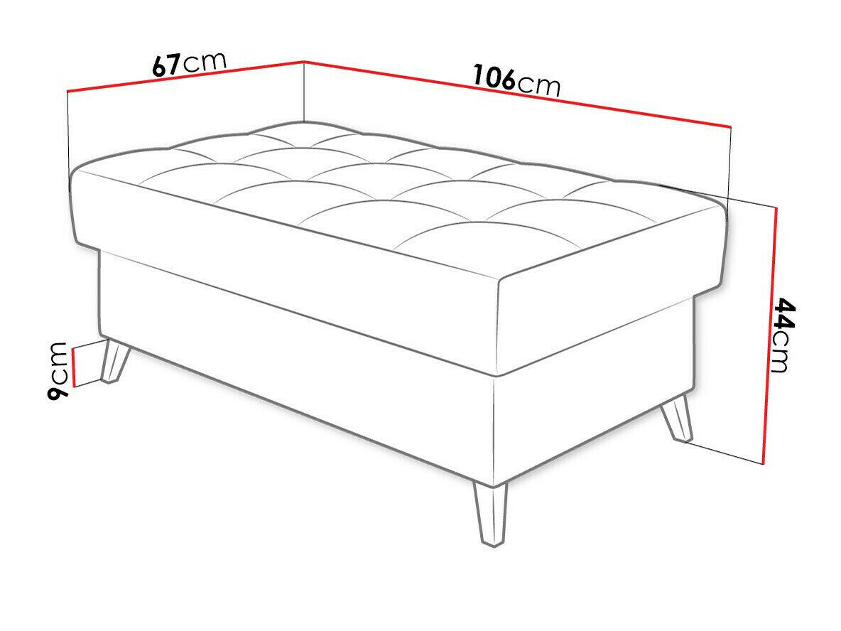 Polstret bænk Comfivo 236 (Venus Velvet 2926)