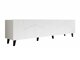 TV-bord Charlotte 181 (Hvid + Sort)