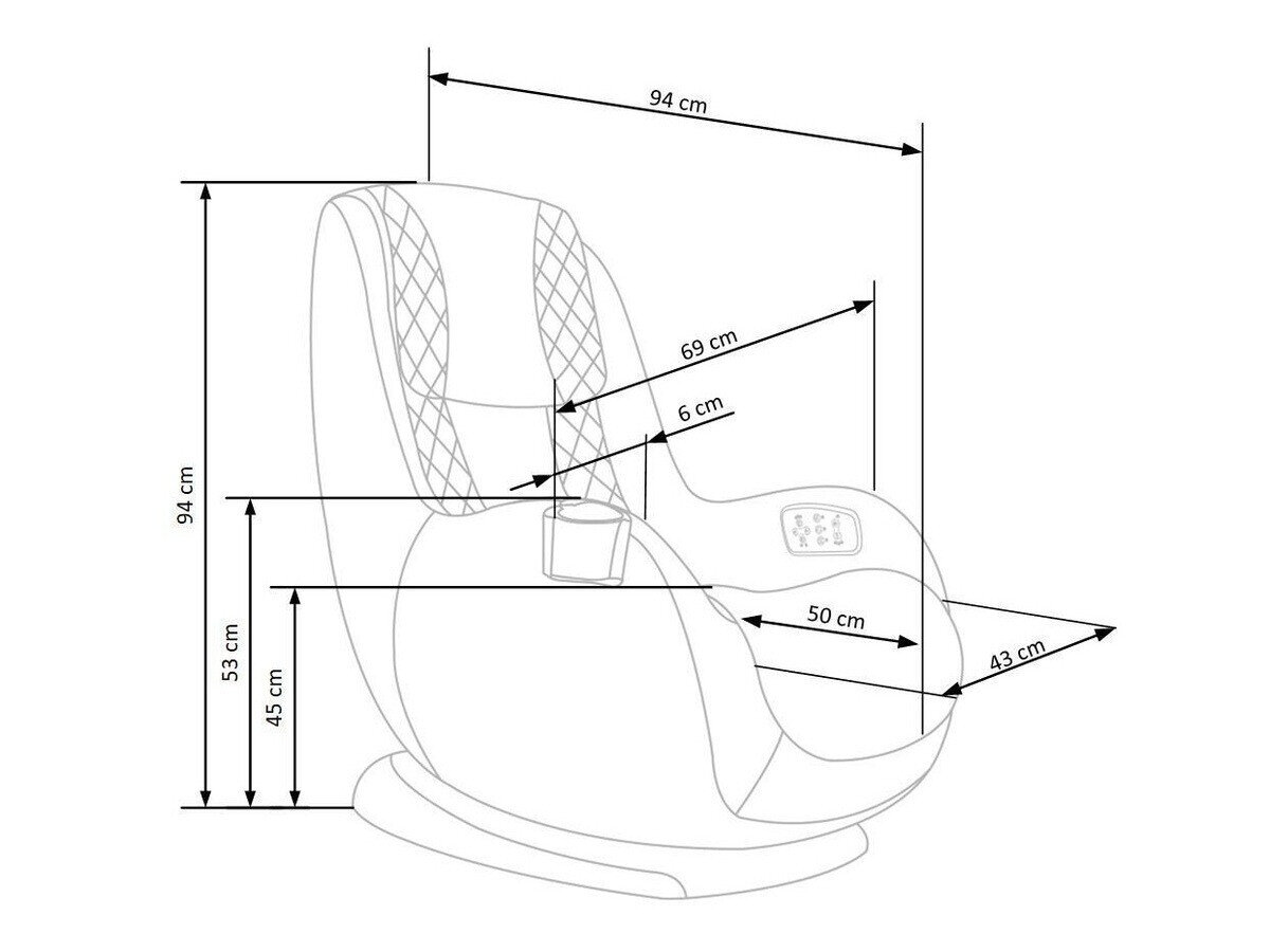 Hvilestol Houston 849 (Grå)
