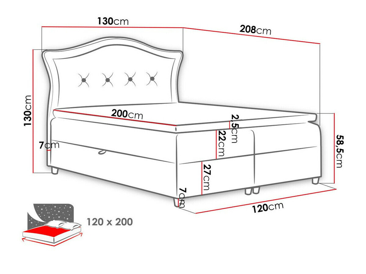 Kontinentalseng Baltimore 135 (Magic Velvet 2225)