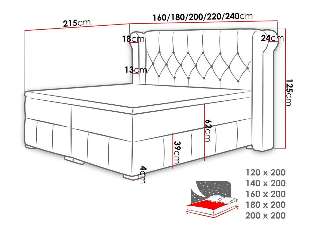 Kontinentalseng Baltimore 132 (Magic Velvet 2201)