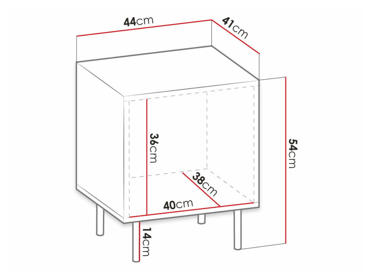 Natbordssæt Lorelbo 102 (Wotan eg + Sort)