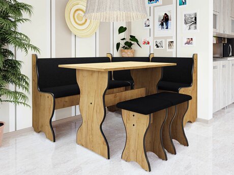 Køkkenhjørne Reading 100 (Craft gylden eg + Hugo 100)