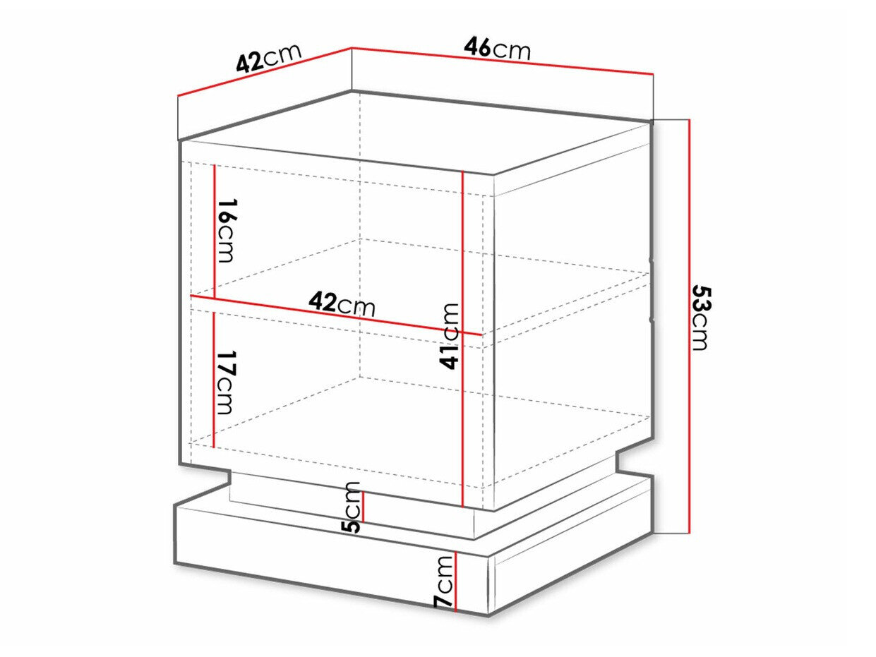 Natbordssæt Charlotte 187 (Sort + Blank sort)