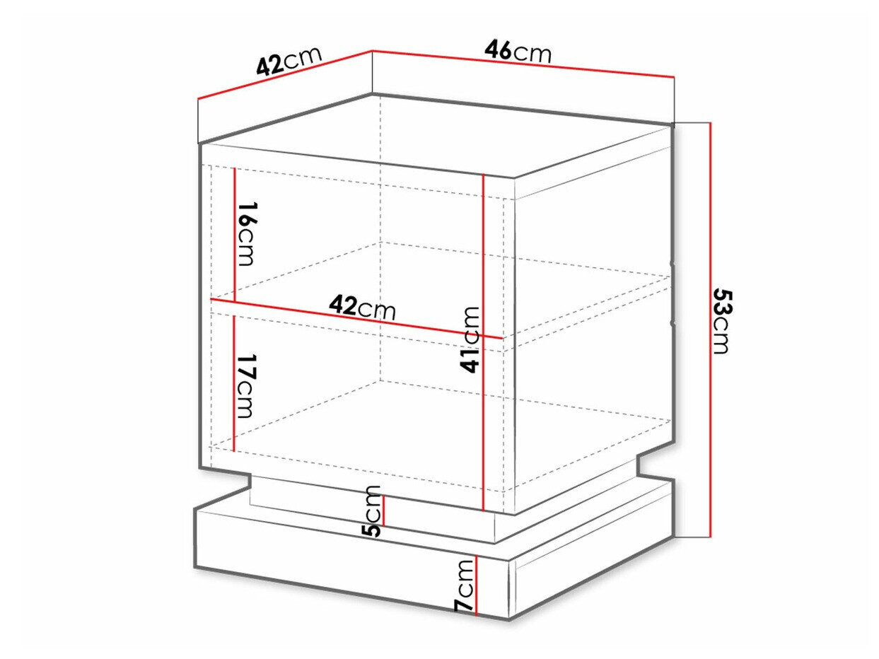 Natbordssæt Charlotte 187 (Sort + Blank sort)