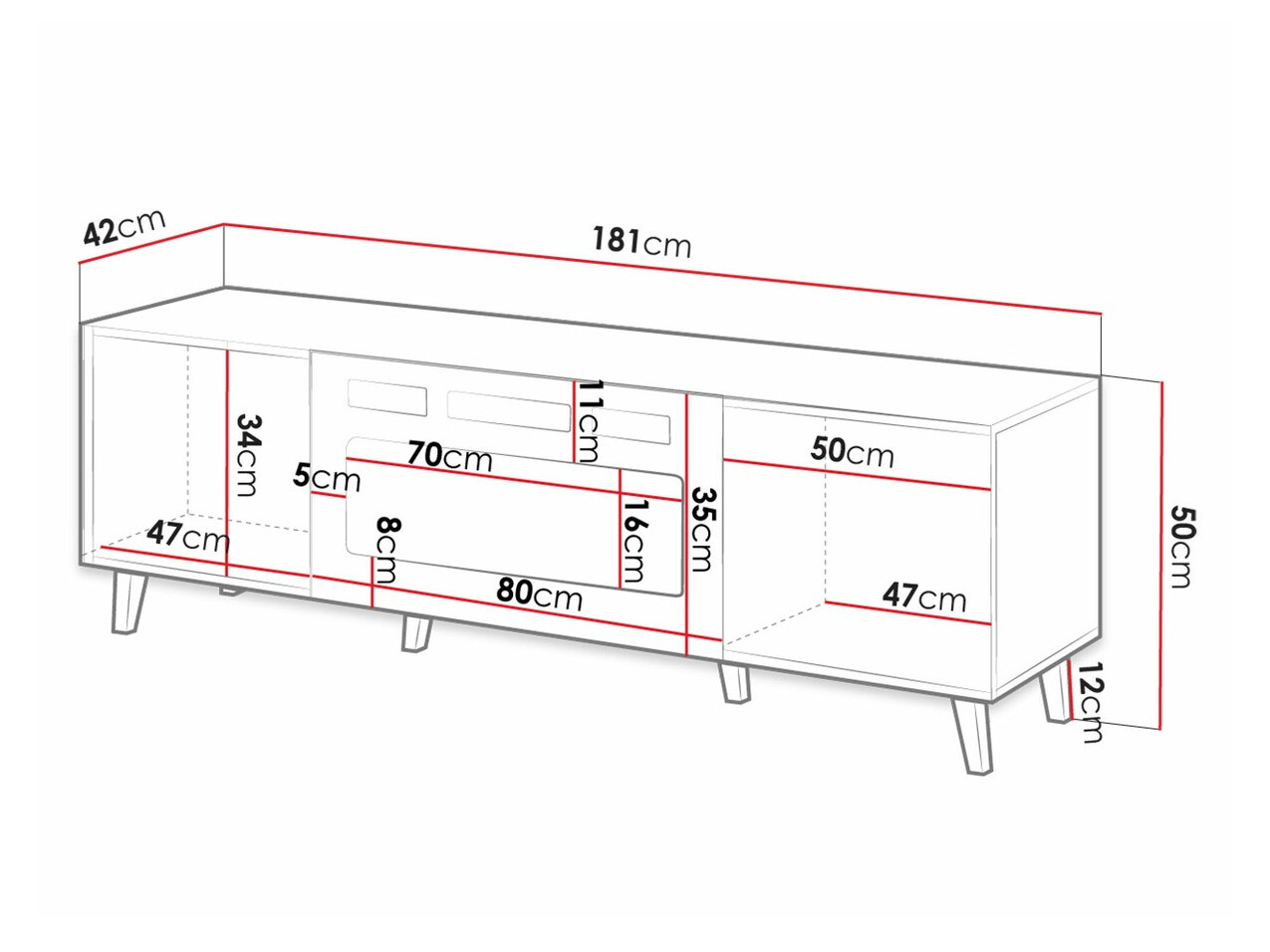 TV-bord Comes II (Wotan eg)