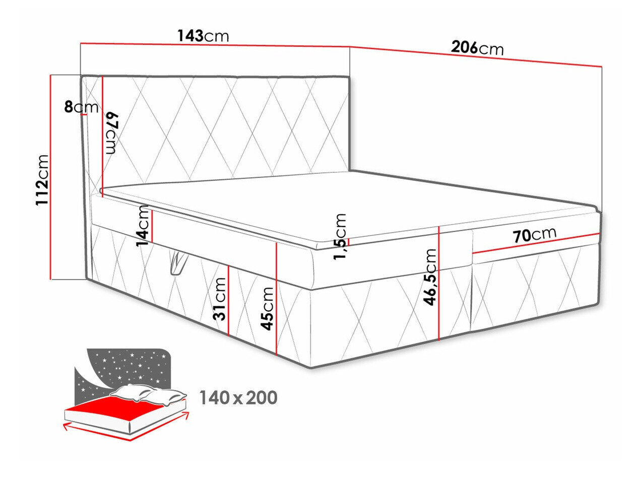 Kontinentalseng Comfivo 225 (Magic Velvet 2250)