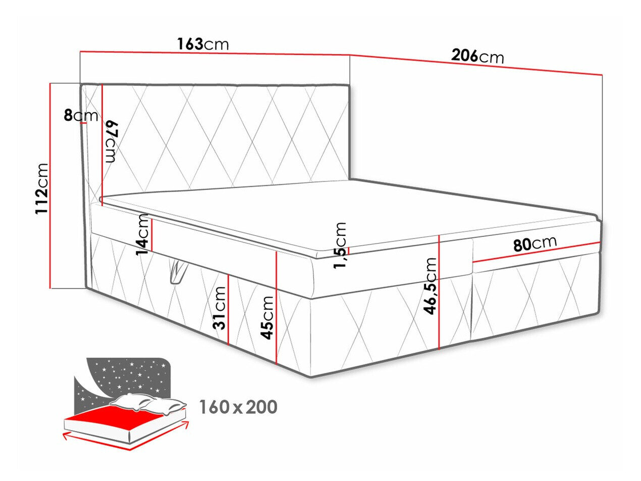 Kontinentalseng Comfivo 225 (Magic Velvet 2299)