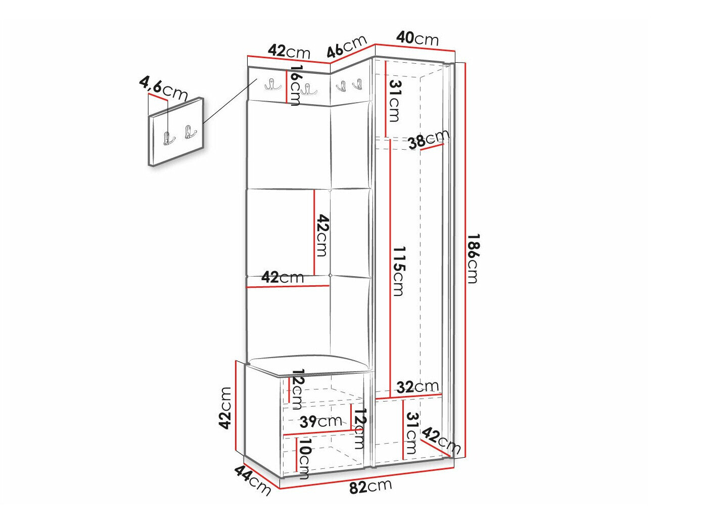Entrésæt Hartford 390 (Manila 16)