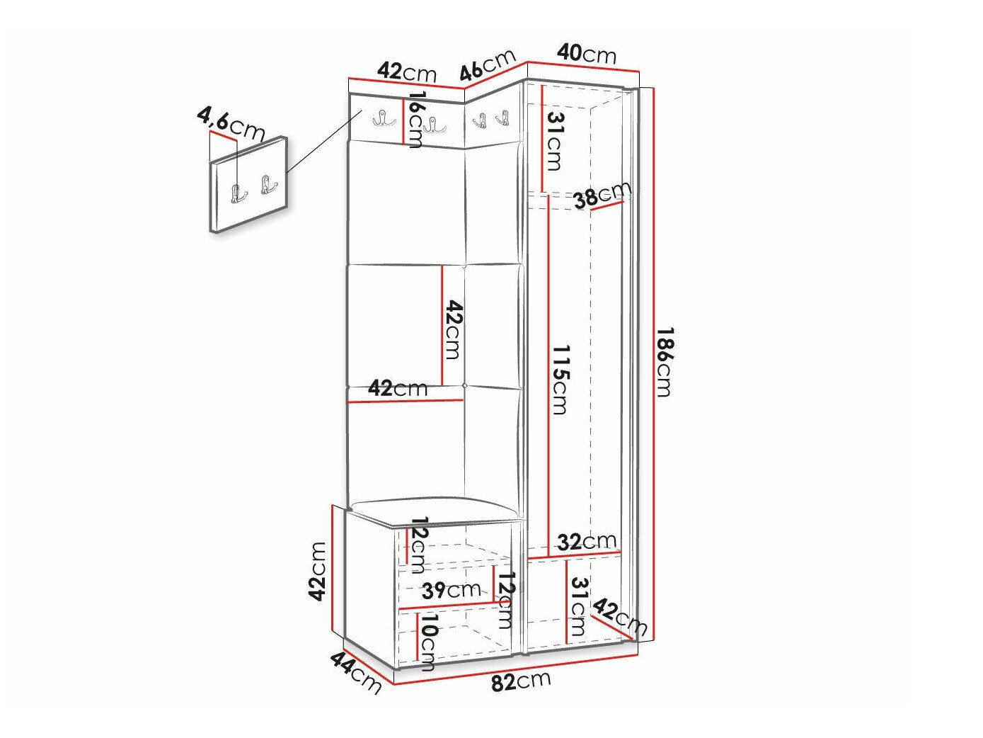 Entrésæt Hartford 390 (Øko læder blødt 017)