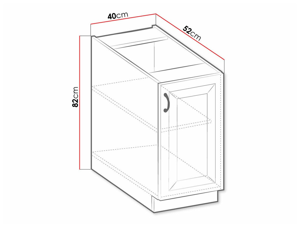 Modulskab med låger Retro Grey 103