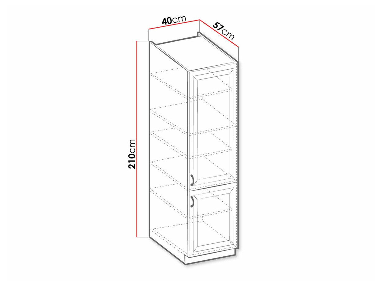 Modulskab med låger Retro Grey 104