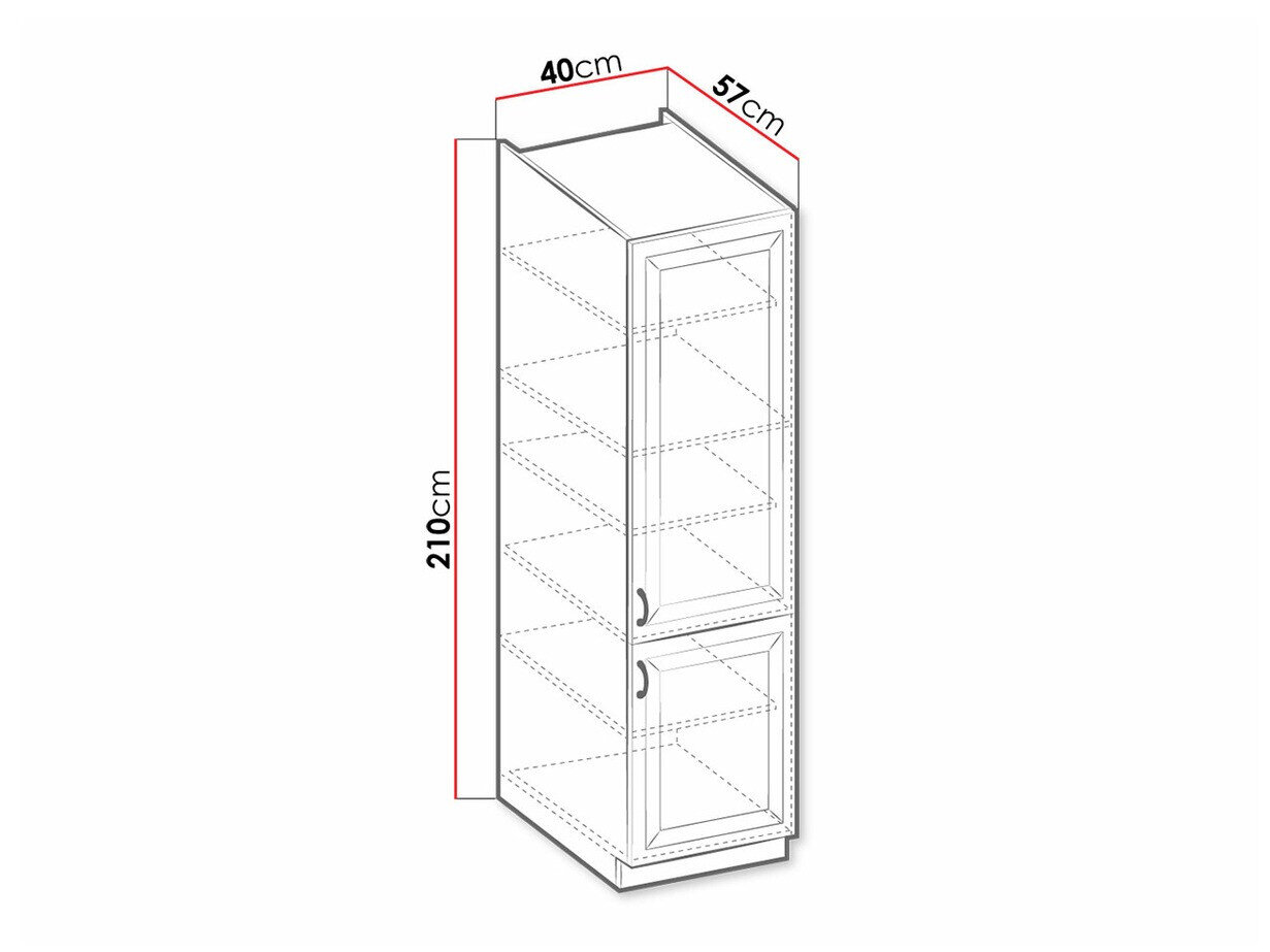 Modulskab med låger Retro White 104
