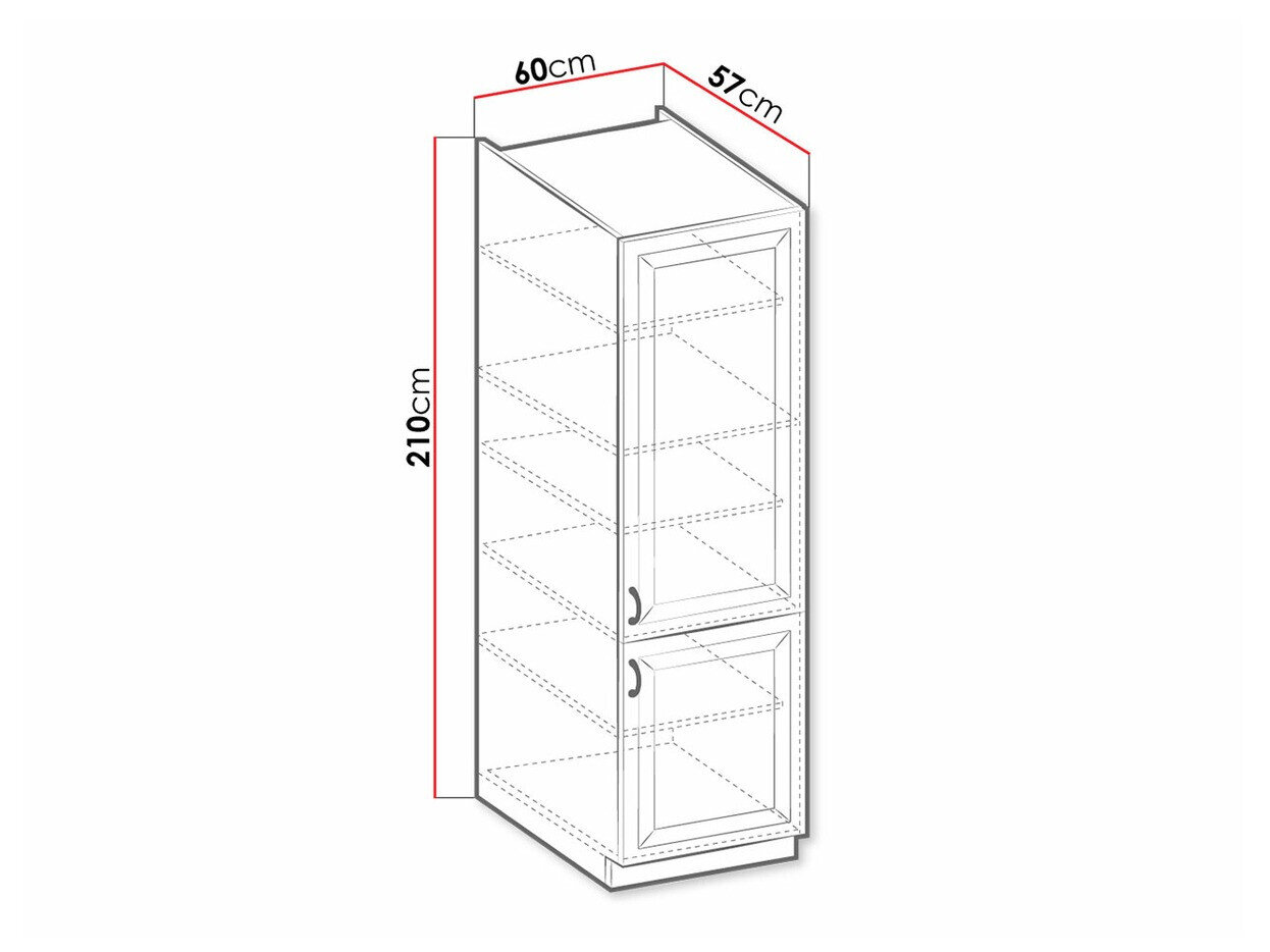 Modulskab med låger Retro Grey 110