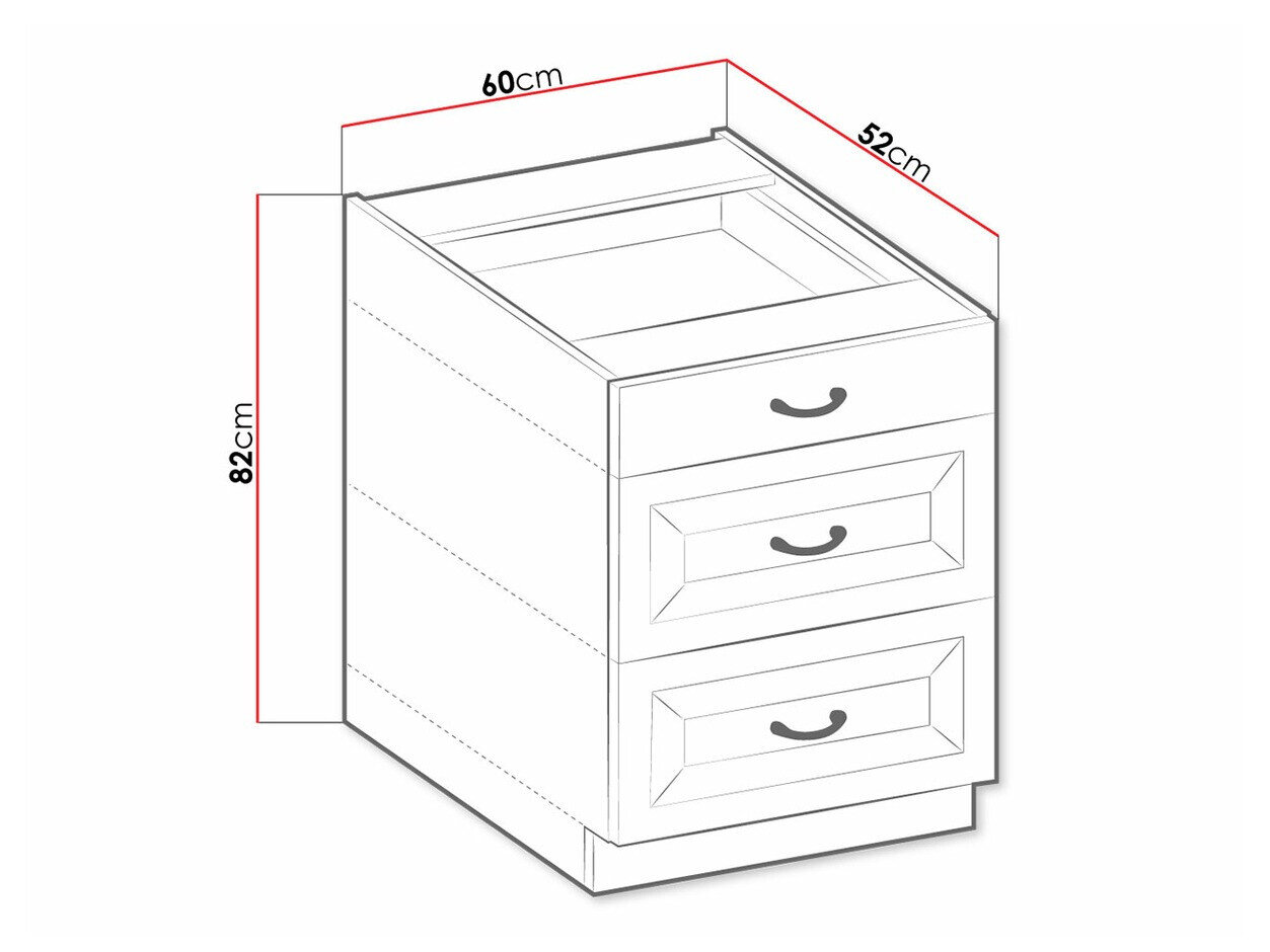 Modulskab med skuffer Retro White 108