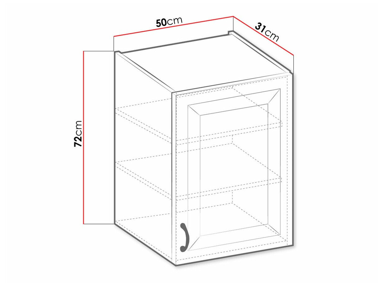 Modulvægskab Retro Grey 132