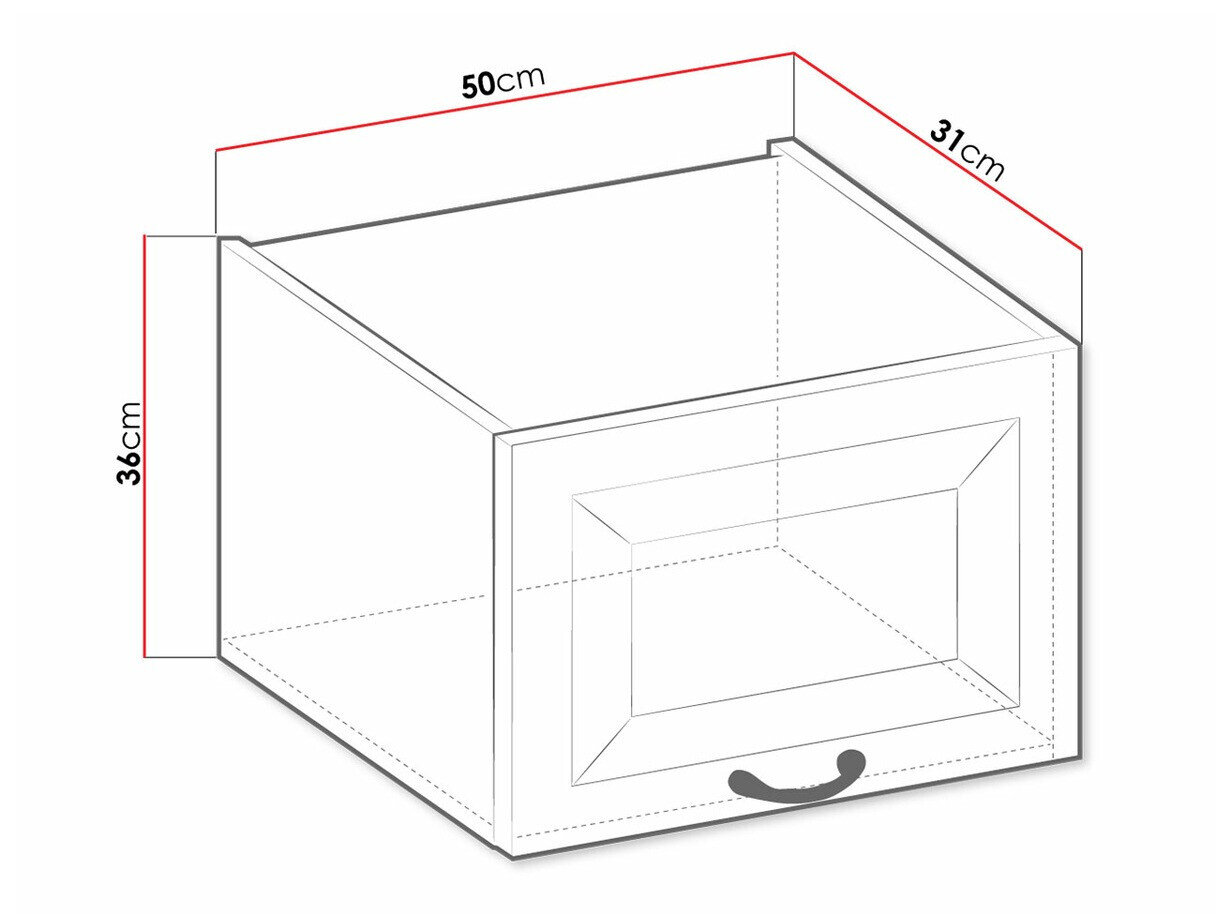 Modulvægskab Retro Grey 134