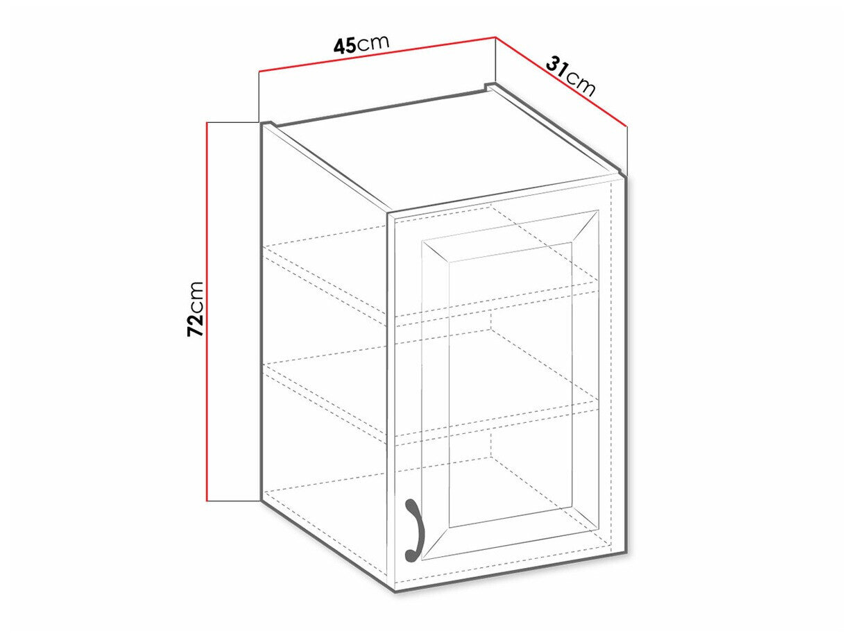 Modulvægskab Retro White 130