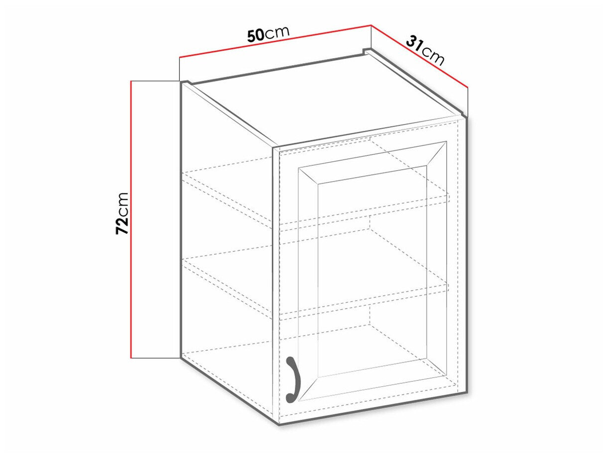 Modulvægskab Retro White 132