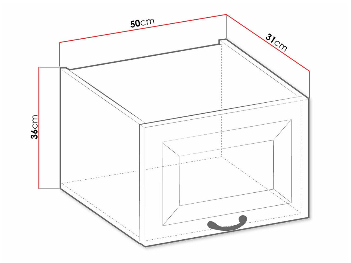 Modulvægskab Retro White 134