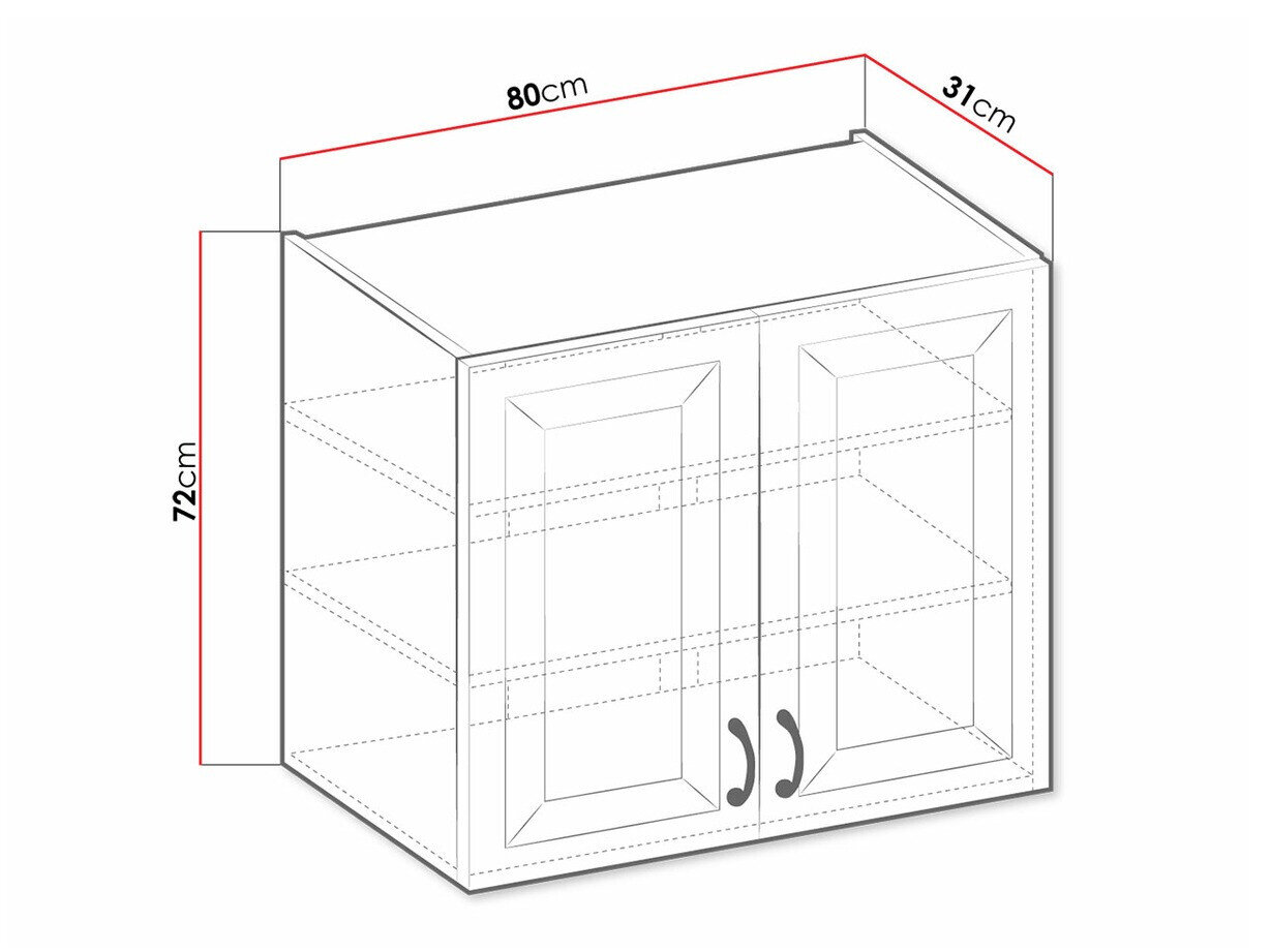 Modulvægskab Retro White 139