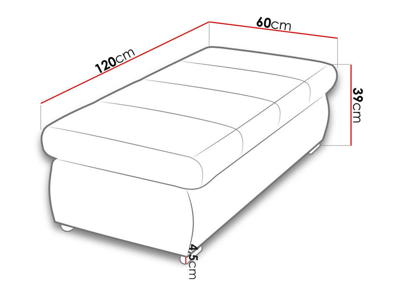 Polstret bænk Comfivo 123 (Fresh 37)