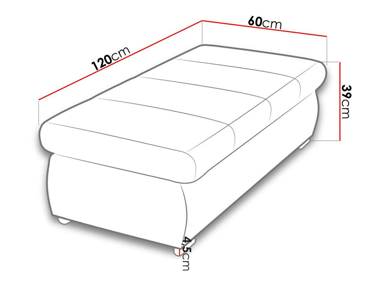Polstret bænk Comfivo 123 (Kronos 06 + Matana 19)