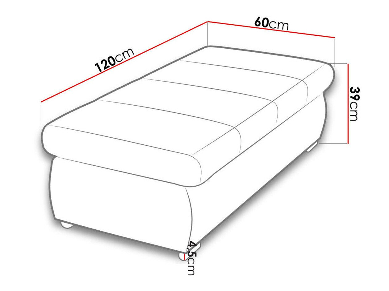 Polstret bænk Comfivo 123 (Magic Velvet 2216)