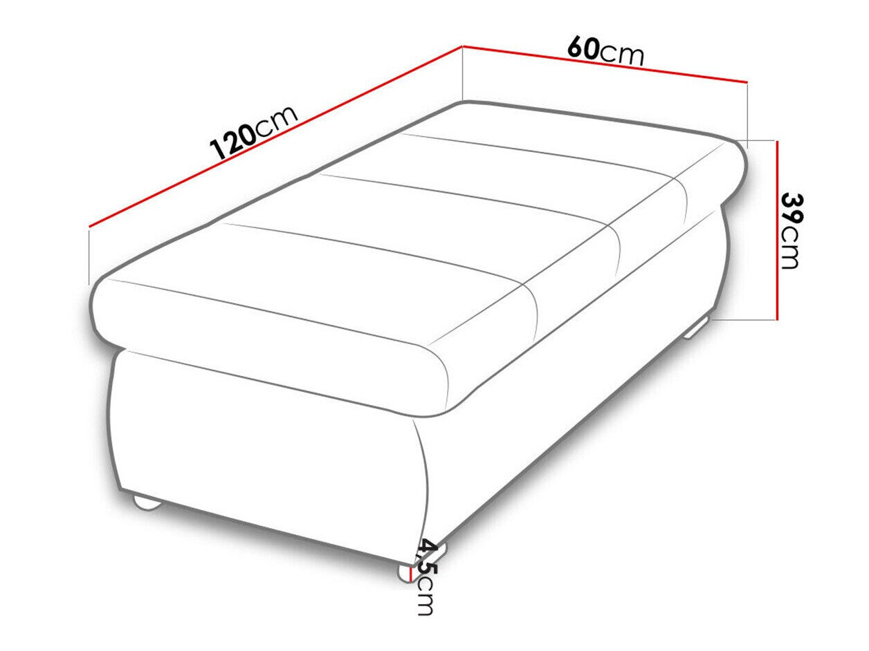Polstret bænk Comfivo 123 (Otusso 04 + Sorriso 04)