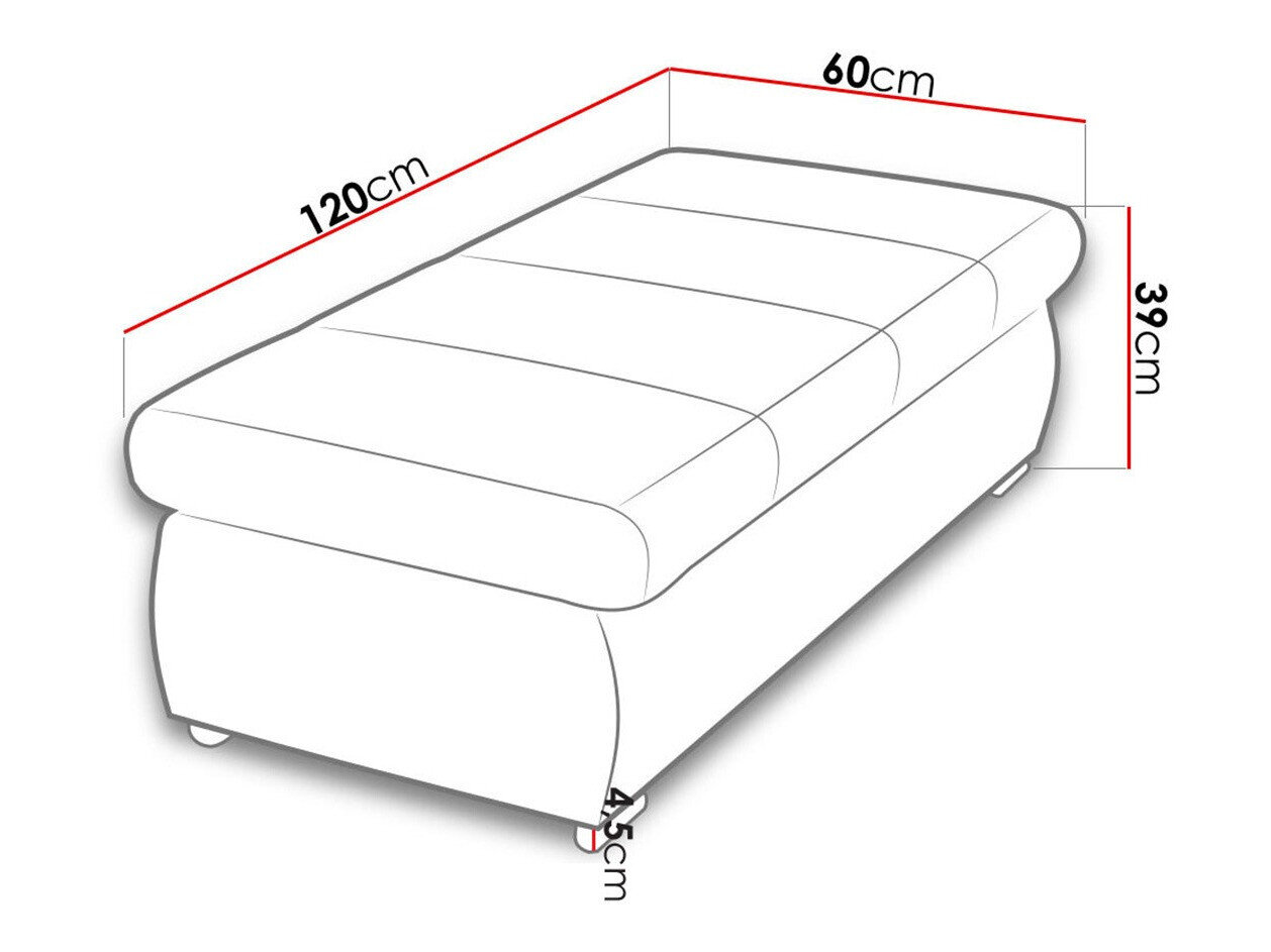 Polstret bænk Comfivo 123 (Uttario Velvet 2967)