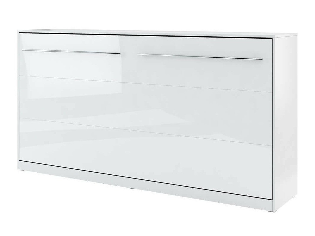 Vægseng Concept Pro Lenart IV (Hvid + Glansfuld hvid)