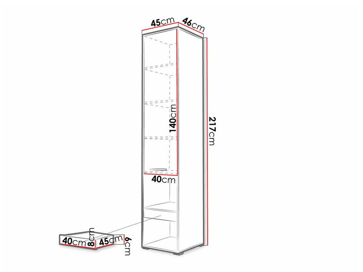 Reol Concept Pro Lenart Levfere 110 (Grå)