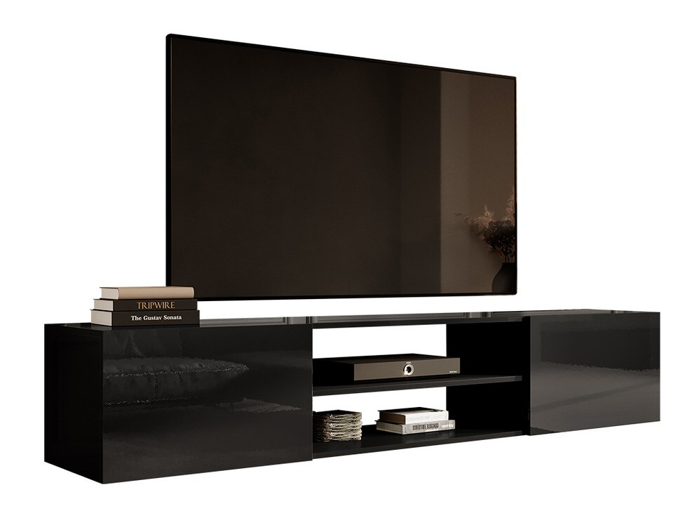 TV-bord Imago II (Sort + Blank sort)