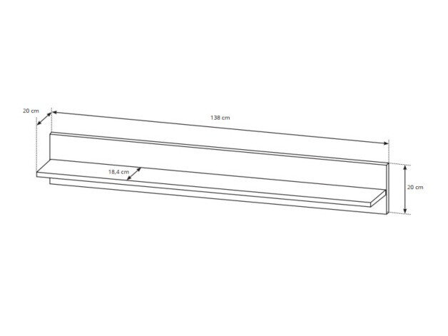 Vægreol Novbela 110 (Hvid + Glansfuld hvid + Grandson eg)