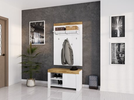 Entrésæt Sonsoru 140 (Hvid + Glansfuld hvid + Wotan eg)