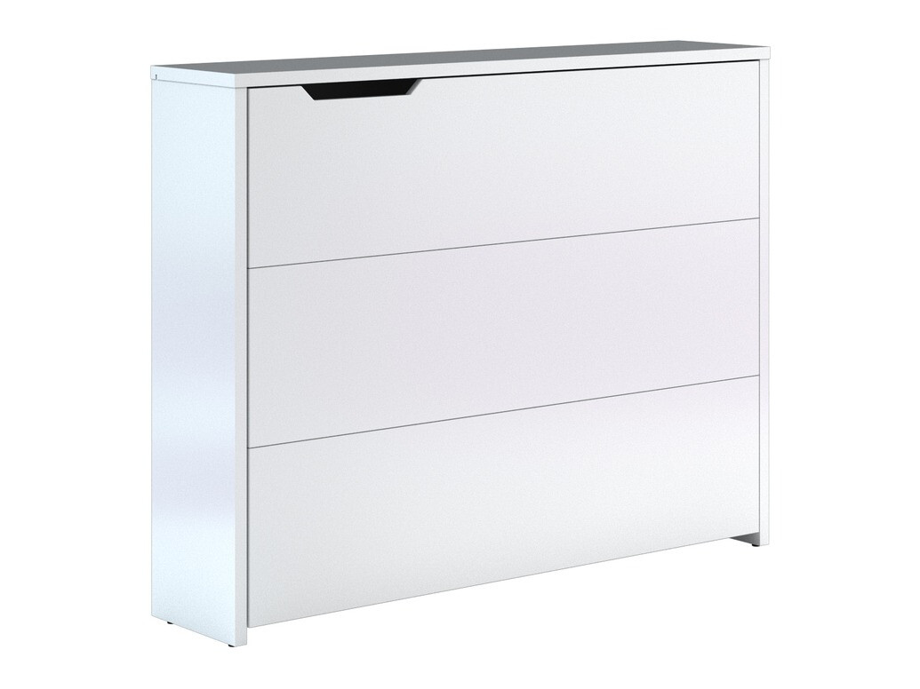 Hjørneskrivebord Concept Lenart (Hvid + Glansfuld hvid)