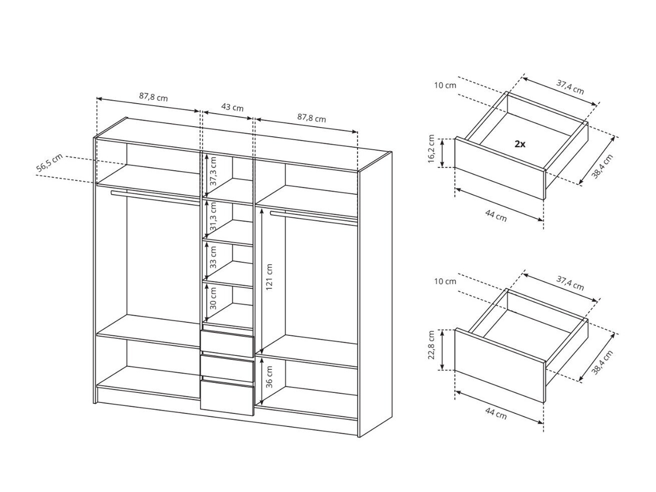 Garderobeskab Evarenoi 102