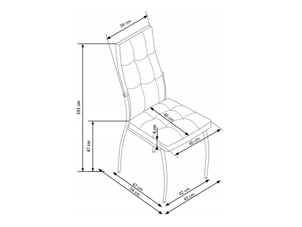 Stol Houston 863 (Sort)