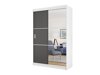 Garderobeskab Dover 111 (Hvid + Grafit)