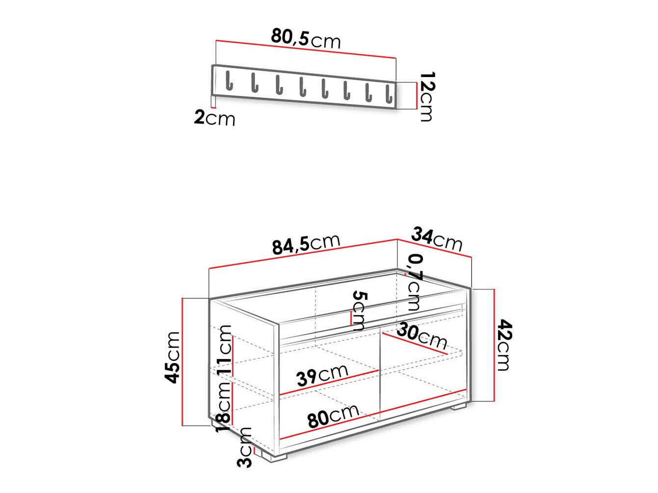 Entrésæt Comfivo 386 (Hvid + Manila 04)